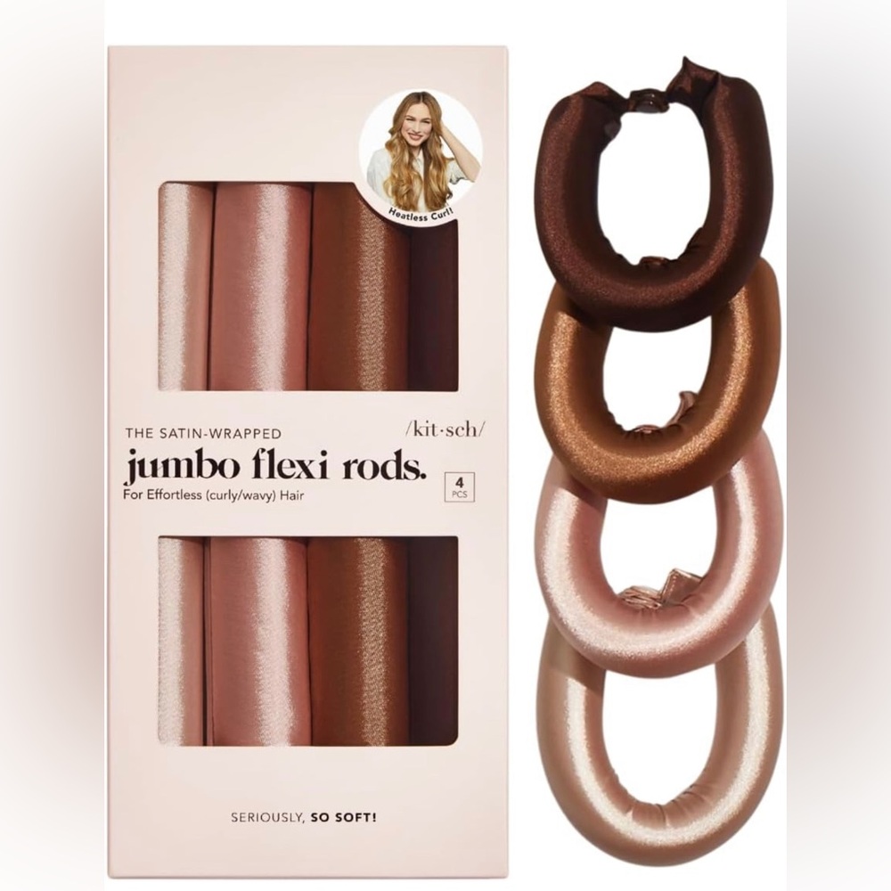 Jumbo heatless hair curler
